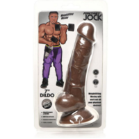 JOCK Weightlifting Wesley 7" dildo with balls - Dark